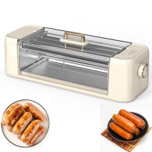 Automatic Small Hot Dog Machine for Home Use, Multifunctional Hot Dog Grill and Bratwurst Cooker, Breakfast Sausage Roller