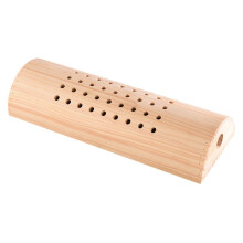 Comfortable Neck Pillow for Sleeping, Natural Wood Shape, Lumbar Support, Moxibustion Therapy Accessory