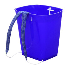 Adjustable Strap Back Basket, Portable Blue Bucket for Fishing, Fruits and Vegetables, Durable and Lightweight Design