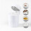 Pill Cutter and Crusher with Container, 4 in 1 Tablet Grinder, Small White Tablet Splitter, Compact Design 5