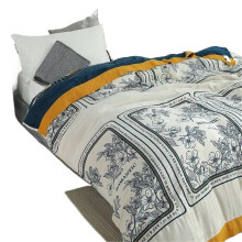 Blanket for Air Conditioner 150 x 200 cm, White Cooling Quilted Blanket Made of Cotton, Thin Double Sofa Towel
