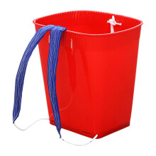 Back Basket with Adjustable Straps, Portable Red Bucket for Harvesting Fruits and Vegetables, Ideal for Outdoor Use