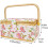 Sewing Basket With Foldable Handle, Large Capacity Storage Box For Craft Fabric Thread Needles, Organizer Tote 2