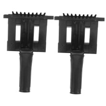 2 Pieces Dematting Combs for Pets, Horse Grooming Brush Comb, Hand Care Tool, 20x14x8 cm, Black