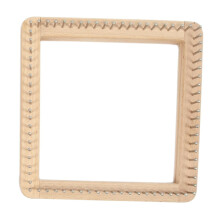 Wooden Square Knitting Loom 20x20cm with Crochet Hooks and Accessories for Kids, Crafting and DIY Projects