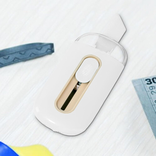 Box Cutter with Automatic Locking Function, White Cardboard Cutter and Letter Opener for Boxes and Foam Core 1
