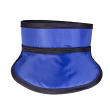 Lead Apron Radiology X-Ray Lead Thyroid Collar Neck Protection Cover Adjustable Size 0.3 mmpb Dental Radiation Shield Blue