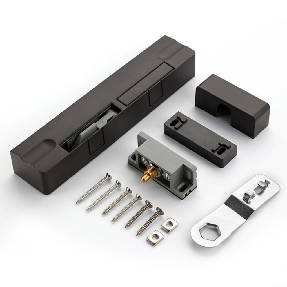 Door Damper Adjustable Buffer For Wooden Cabinet Doors Black Right-Side Damping Device With Soft-Close Feature 6038364718563