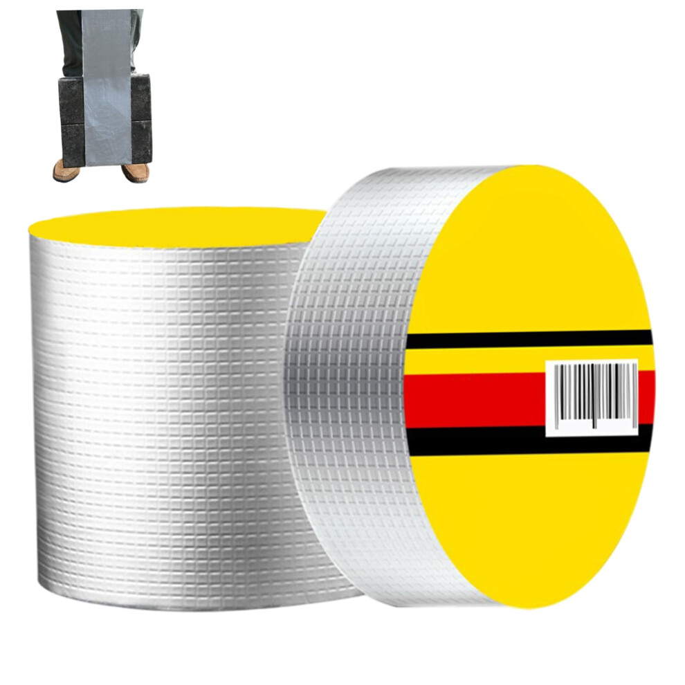 Butyl Rubber Waterproof Aluminum Foil Tape For Boat, Rv, Roof, And Pipe Repairs And Sealing, 50Mm X 10M 6482260083513