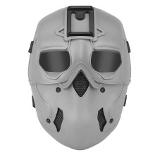 Multicoloured Tactical Mask, Full Face Protection, Breathable NVG Adapter Compatible, Size 23.5x18.5cm