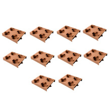 10 Pack Biodegradable Drink Tray for Paper Cups, Eco-Friendly Beverage Holder for Milk Tea, Restaurant Use
