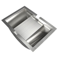 304 Stainless Steel Drop-In Deal Tray for Bank, Hospital, Gas Stations - Brushed Finish, Durable Till Tray for Ticket Window
