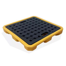 Collection Platform 68x68x10cm with Drain, Modular Polyethylene Tank for Kitchens, Factories and Garages