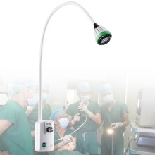 9 W LED Mobile Examination Light Surgical Lamp with Wall Clamp, Adjustable Arm, White Color, Energy Efficient