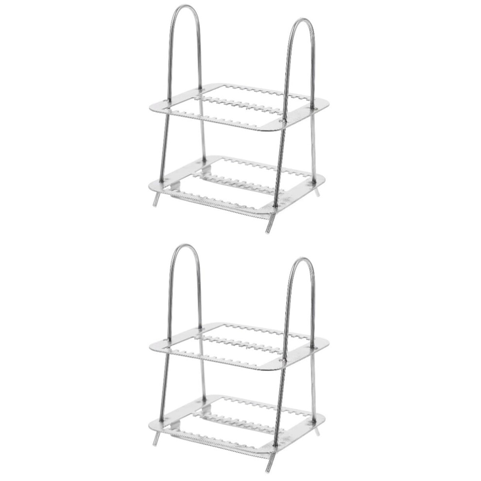 26 Position Stainless Steel Microscope Slide Holder Set, Durable and Portable for Research, 2 Pieces-image-OPC-PK2TVKN-NEW