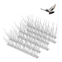 Pigeon Repellent Spikes 3.3 Metres Long, 304 Stainless Steel Bird Deterrent for Balcony, Roof, Garden, Pack of 10
