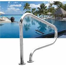 Pool Handrail 440 lbs Load Capacity, 304 Stainless Steel Stair Pool Handle for In-Ground Pools