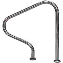 Outdoor Handrail Pieces: 304 Stainless Steel Pool Handrail with Ergonomic Curved Design for Spa and Swimming Pool Stairs