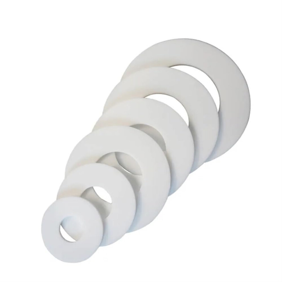 White PTFE Washer O Ring Seal for Pressure Gauge DN40, 45x88x3mm, Heat Resistant Oil Resistant Round Spacer-image-OPC-PK2TXVK-NEW