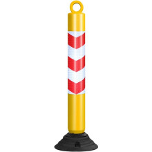 Isolationspfahl 1 Stück Flexible Leitplanken Gelb für Verkehrseinrichtungen und Parkmarkierungen zur Massenkontrolle