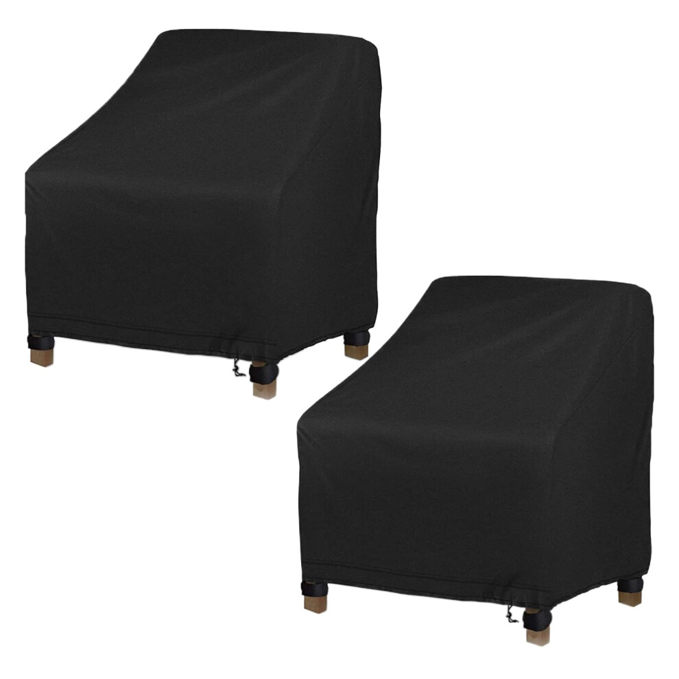 Swivel Chair Cover 2 Pack Waterproof Heavy Duty Oxford Fabric All-Weather Rocking Seat Covers for Patio Garden Deck-image-OPC-PK2TYF2-NEW