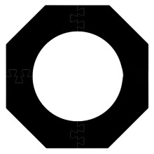 Dart Board Surround Wall Protector, Octagonal Foam Backboard, Extra Wall Protection for Home and Game Room, 36 Inch