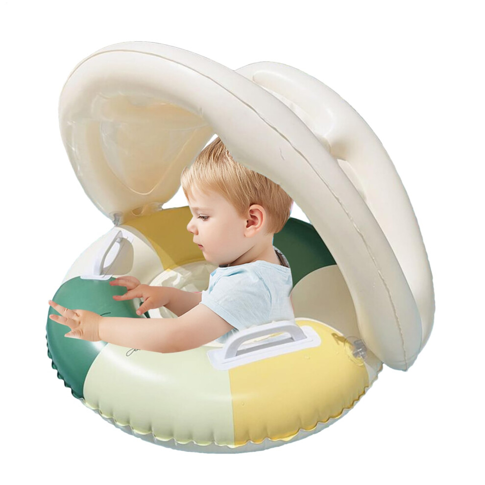 Baby Swim Ring with Canopy â Inflatable Baby Pool Float, Sun Protection, Foldable Design, Safe Summer Toy-image-OPC-PK2V2XN-NEW