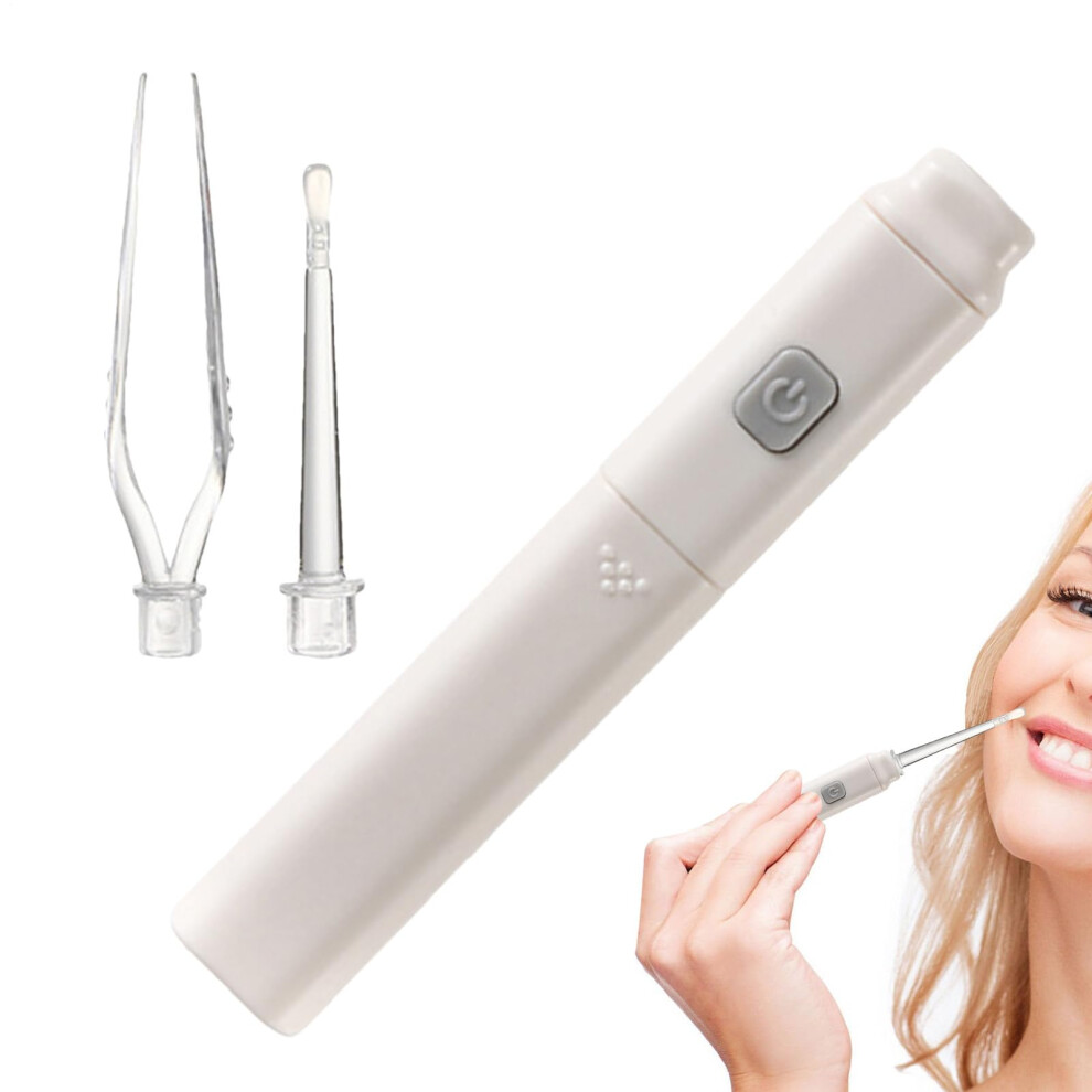 Light Ear Cleaner For Earwax Removal With Silicone Tips For Children And Adults, Includes Tweezers For Safe Cleaning