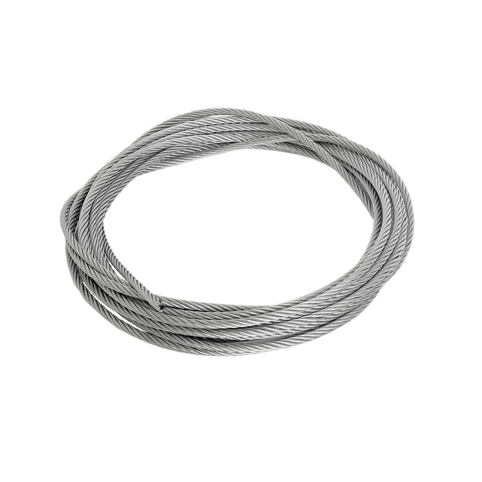 Drahtseil 100 Meter Flexibles Stahldrahtseil Edelstahl 4Mm Durchmesser Wã¤Scheleine 2 Meter Lã¤Nge Hochbelastbar 6482260086699