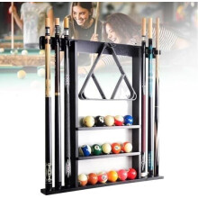 Queue Stand with 6 Slots for Wall Mounting – Space-Saving 71.5 cm Billiard Cue Organizer in Durable Design