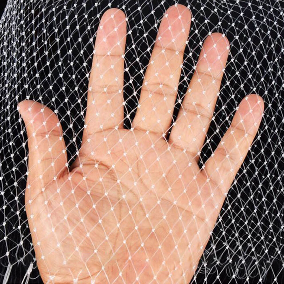Bird Net 7 x 25 m, White Nylon Bird Protection Net, Square Mesh 2 cm, Ideal for Trees and Farm Roofs-image-OPC-PK2V5KY-NEW