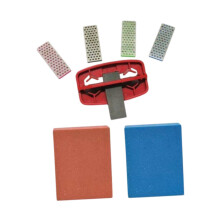 Ski Sharpening Tool Set with Diamond File and Kee Resistant Edges for Snowboard and Ski Maintenance Kit