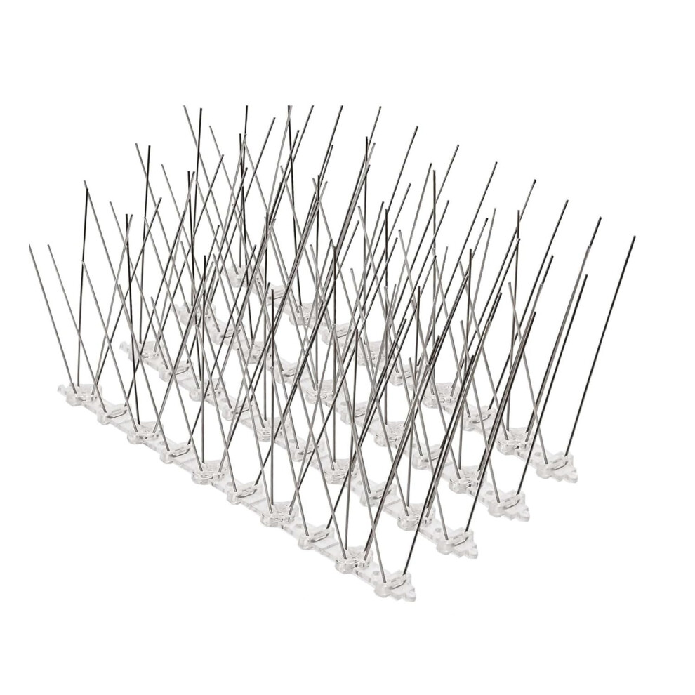 Bird Spikes For Pigeons And Small Birds, Durable Anti-Bird Fence Spike, Easy Installation, Pack Of 10 6482260087467