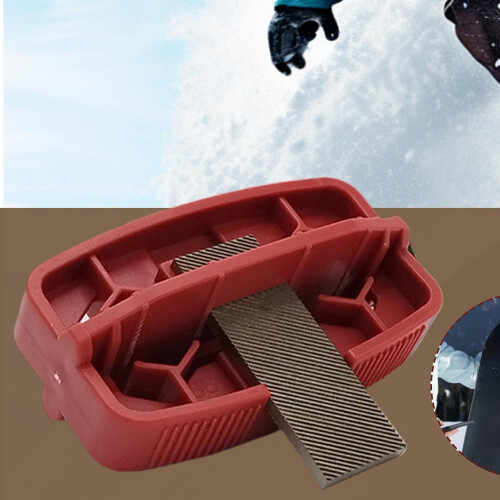 Ski Edge Sharpener and Snowboard Edge Sharpener with Integrated Removable File and Polishing Scraper for Maintenance 1