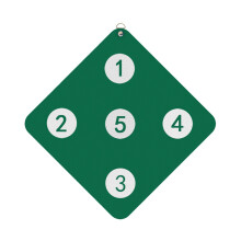 Target Practice Adjustable Wall Target - Dark Green 5 Bull Eyes, Versatile Fence Training Equipment for Skill Improvement