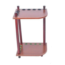Pool Cue Stand, 7-Hole Billiard Cue Rack, Multi-Functional Pool Stick Holder, Game Room Accessory for Home Club
