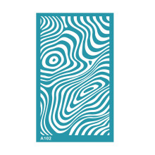 Clay Screen Printing Templates - Reusable Tool for Wall Paper, Fabric, Plate, and Jewelry Earring Making, 5x7 Inches