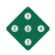 Fencing Wall Mounted Archery Target with Five Bullseyes, Green Training Aid for Home Fencing Practice Equipment