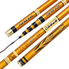 Telescopic Fishing Rod Carbon Ultralight 2.7m to 5.4m Sizes for Rivers Lakes Reservoirs Streams (Size: 3.6m)