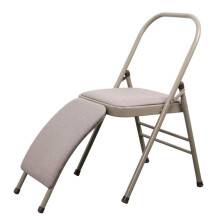 Folding Yoga Chair for Flexibility and Strength Training, Double Beam Design, Non-Slip Feet for Balance Support