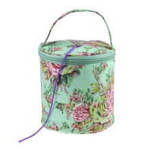 Sewing Box Crochet Round Storage Bag Knitting Needle Yarn Tote Organizer Craft Wool Basket for Needles Style B