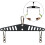 LAT Pull Down Spreader Bar for Double to Single Cable Row Attachments Compatible with Squat Rack Home Gym Equipment 2
