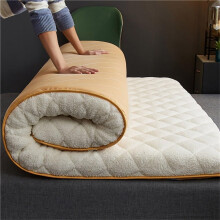 Floor Mattress, Japanese Futon Sleeping Mat for Boys and Girls, Foldable Roll Up, White 200x220cm Dorm Lounger