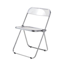 Transparent Office Chairs with Backrest, Temporary Guest Seating for Conferences, Sleek Design, Lightweight and Durable