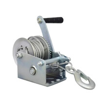 Marine Puller Hand Winch 2500 lb Manual Wire Rope Winch with Hand Crank for Heavy Duty Pulling and Lifting