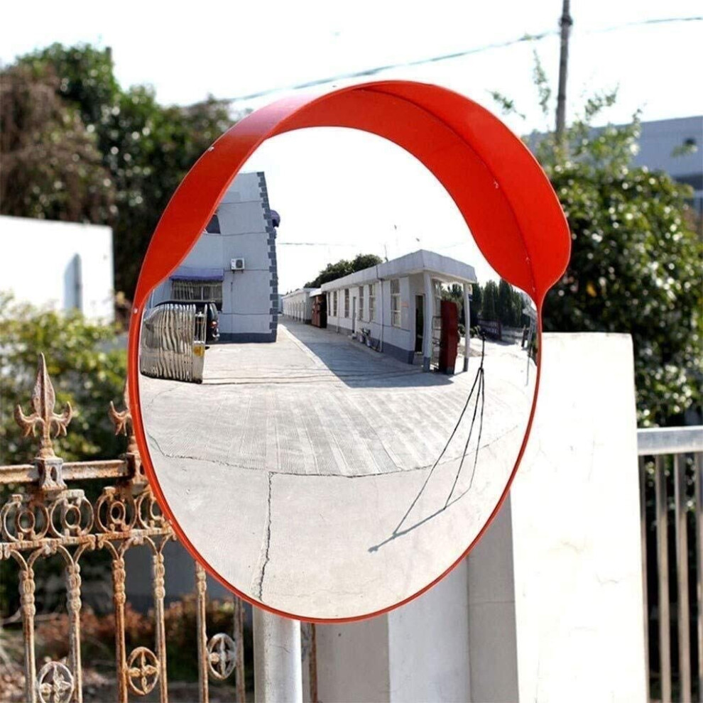 Pc Plastic Safety Mirror 80 Cm - Outdoor Acrylic Circular Anti-Theft Panoramic Blind Spot Safety Mirror For Blind Zone View 6447073099014