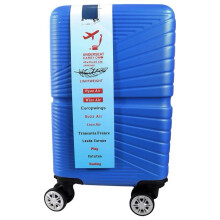 (Royal Blue) Ryan Air Wizz Air Approved Hardcase Suitcase with Detachable 360 Degree Spinner Wheels - 40x20x25 - Lightweight Ideal For Short Trips anti-t