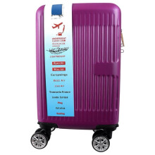 (Purple) Ryan Air Wizz Air Approved Hardcase Suitcase with Detachable 360 Degree Spinner Wheels - 40x20x25 - Lightweight Ideal For Short Trips anti-t