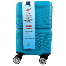 (Teal) Ryan Air Wizz Air Approved Hardcase Suitcase with Detachable 360 Degree Spinner Wheels - 40x20x25 - Lightweight Ideal For Short Trips anti-t