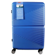 (Royal Blue, 20 Inch) Hardshell Lightweight Suitcase - Double Wheel with Combination Lock - Expandable - Durable ABS Hard Shell - Luggage Approved for Majority Ai